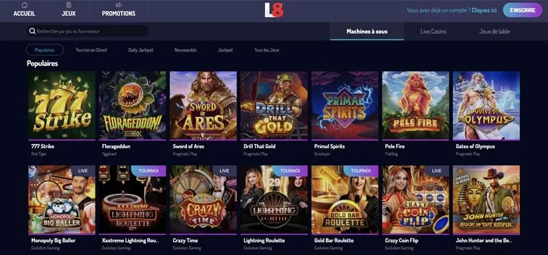 casino en ligne Lucky8