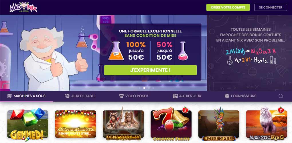 jeux en ligne madnix