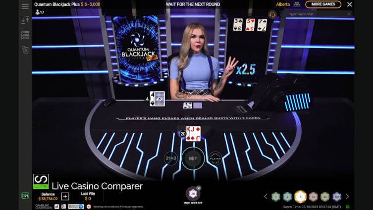 quantum blackjack plus gameolay