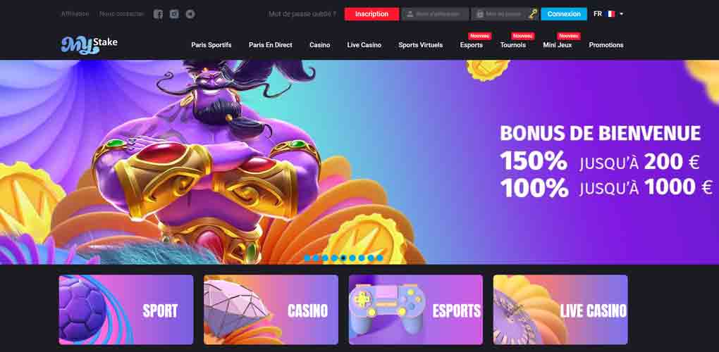 fonctionnalités du casino en ligne mystake