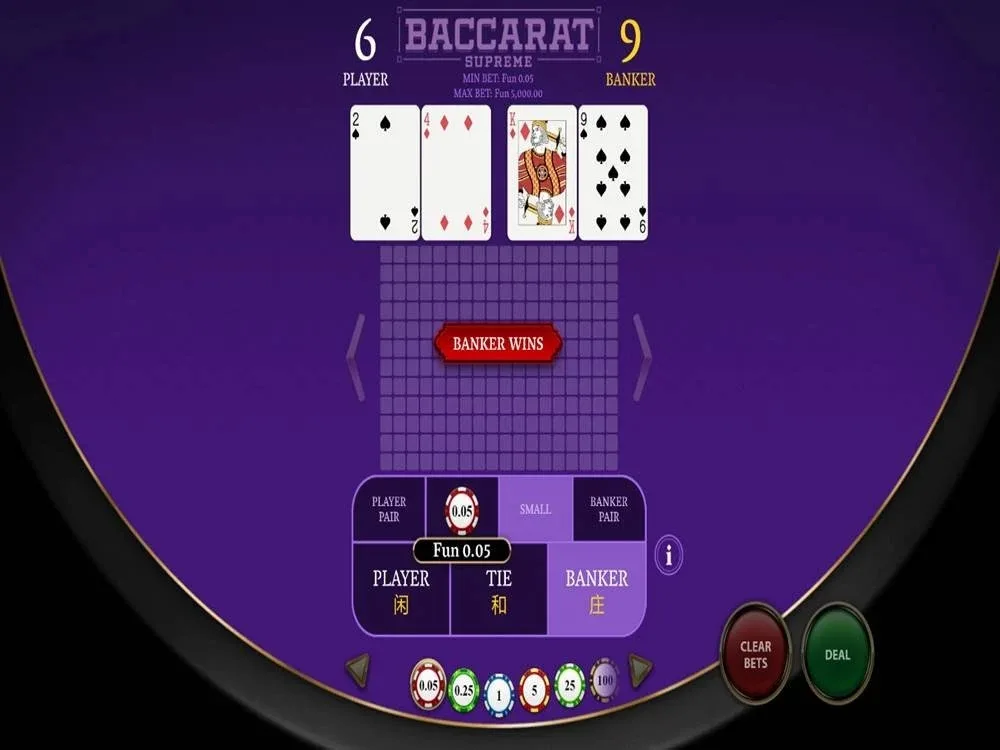 gameplay   du baccarat-suprem